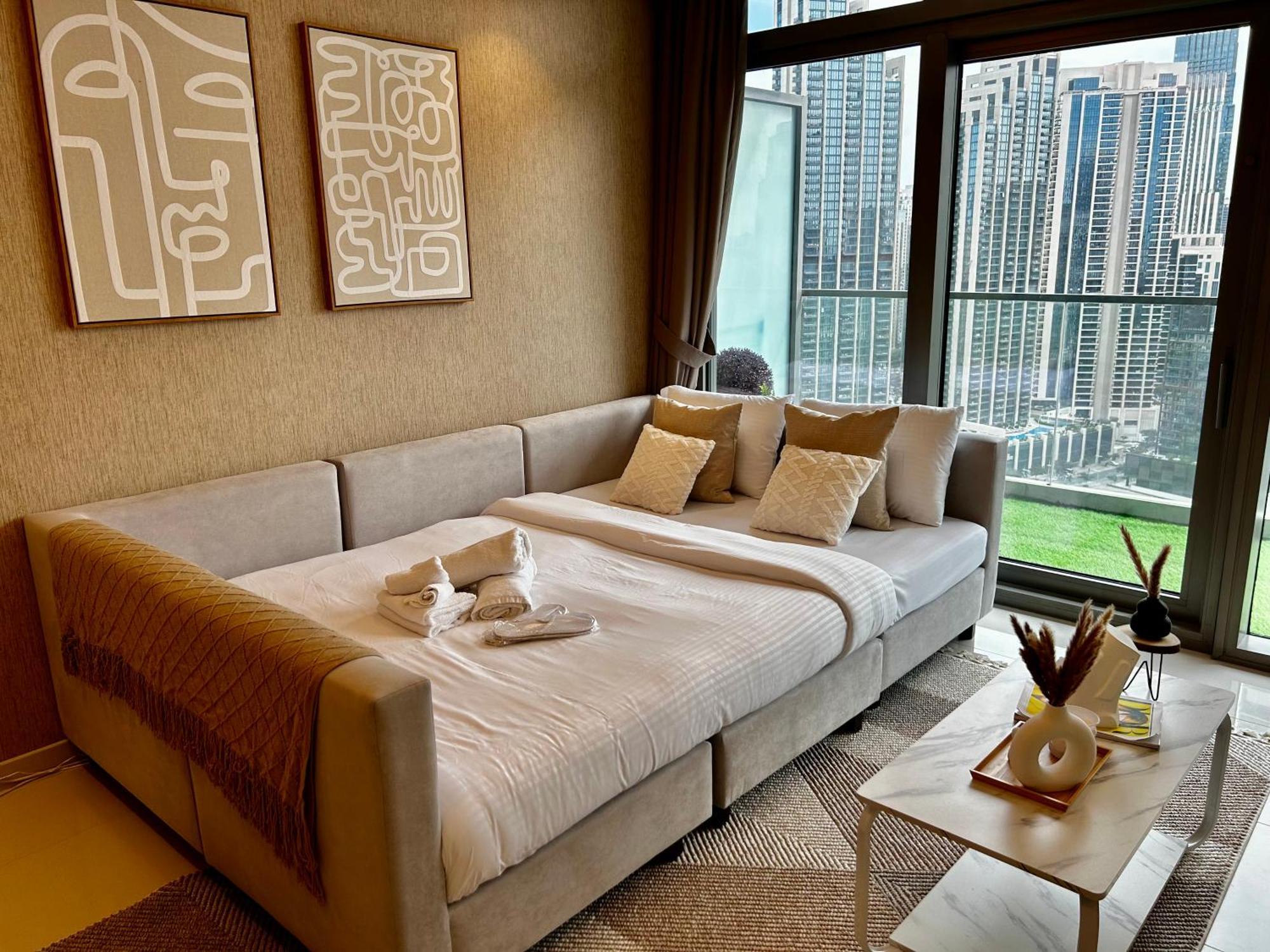 迪拜Burj Khalifa Views 2Br With Infinity Pool Downtown公寓 外观 照片